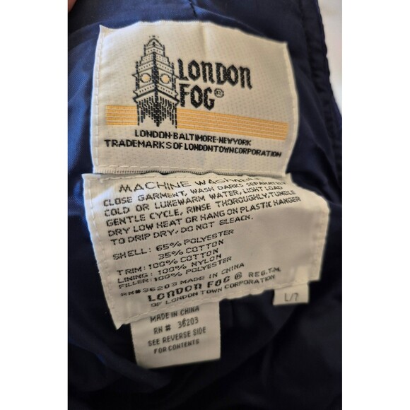 London Fog Vintage 90s Y2K Kids Snowsuit Snowpants Blue Sz 7 NWOT - Picture 3 of 5